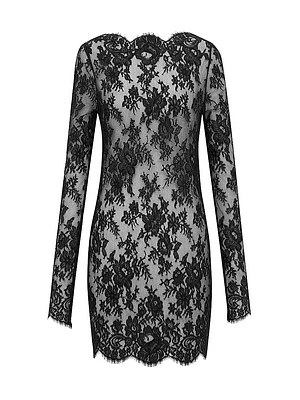 Long-Sleeve Dress Chantilly Lace