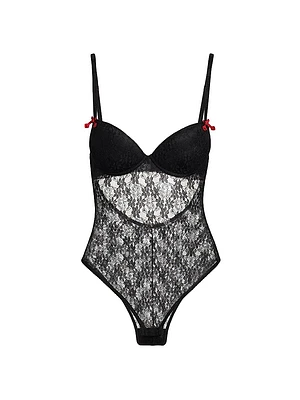 Floral Lace Bustier Bodysuit