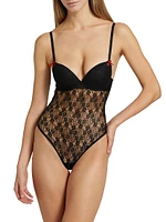 Floral Lace Bustier Bodysuit