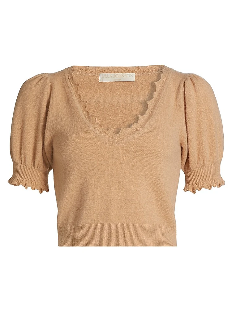 Polline Cashmere Crop Top