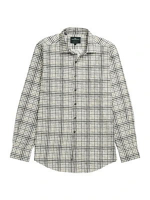 Brookdale Check Cotton Button-Front Shirt