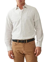 Three Streams Check Cotton Button-Front Shirt