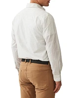 Three Streams Check Cotton Button-Front Shirt