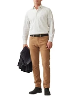 Three Streams Check Cotton Button-Front Shirt