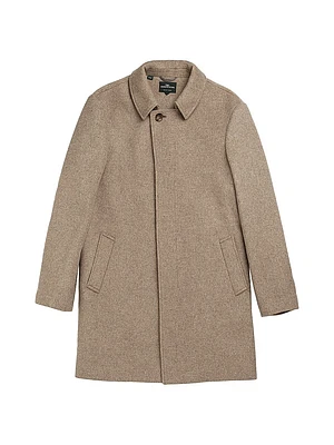 Mt Florence Wool-Blend Single-Breasted Coat