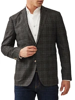 Owen Junction Windowpane Check Wool Blazer