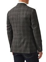 Owen Junction Windowpane Check Wool Blazer