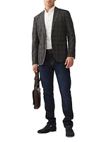 Owen Junction Windowpane Check Wool Blazer