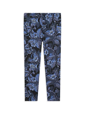 Little Girl's & Floral Print Leggings