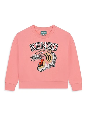 Little Girl's & Brushed Fleece Sweatshirt