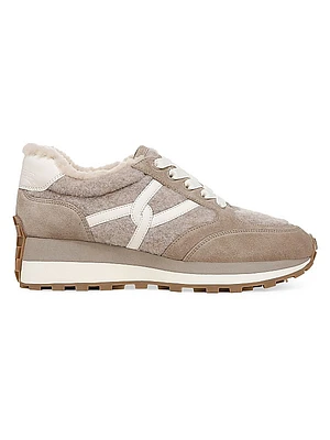 Valentina-3 Shearling-Lined Sneakers
