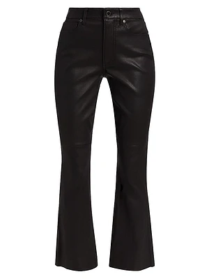 Carson Faux Leather High-Rise Pants