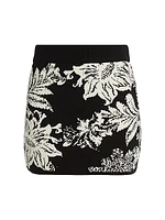 Dea Floral Knit Miniskirt