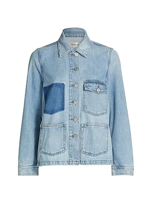 Chore Denim Button-Front Shirt Jacket