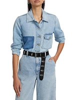 Chore Denim Button-Front Shirt Jacket