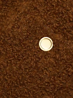 Alpaca-Wool Knit Patch-Pocket Cardigan