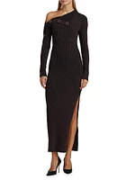 Adina Snap-Sleeve Maxi Dress