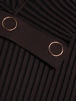 Adina Snap-Sleeve Maxi Dress