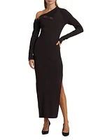 Adina Snap-Sleeve Maxi Dress