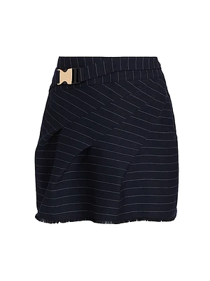 Kay Pinstriped Miniskirt