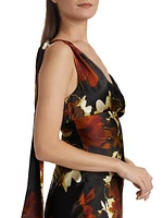 Mirabelle Asymmetric Silk Gown