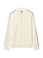 Chicago Striped Half-Zip Sweater