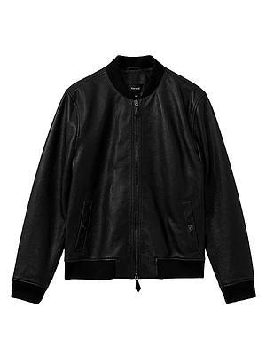 Carp Leather Bomber Jacket