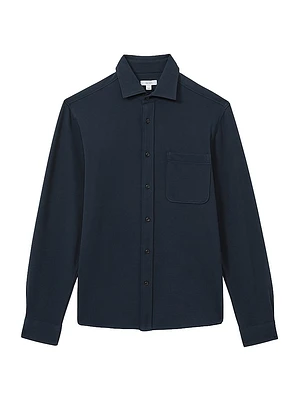 Kappo Stretch Cotton Long-Sleeve Shirt