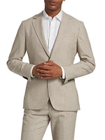 Elliot Wool-Linen Single-Breasted Blazer