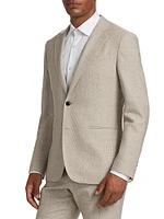 Elliot Wool-Linen Single-Breasted Blazer