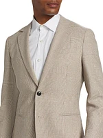 Elliot Wool-Linen Single-Breasted Blazer