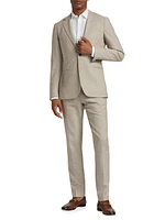 Elliot Wool-Linen Single-Breasted Blazer