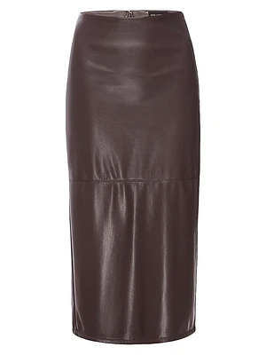 Better Than Leather Midi-Skirt