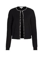 Embellished Crewneck Cardigan