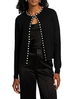Embellished Crewneck Cardigan