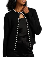 Embellished Crewneck Cardigan
