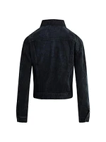 Denim Cinched-Waist Jacket