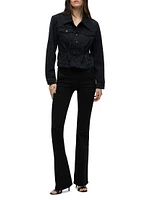 Denim Cinched-Waist Jacket