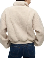 Faux-Shearling Zip-Up Jacket