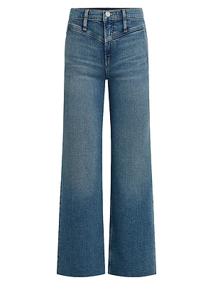 Rosie Cropped High-Rise Wide-Leg Jeans