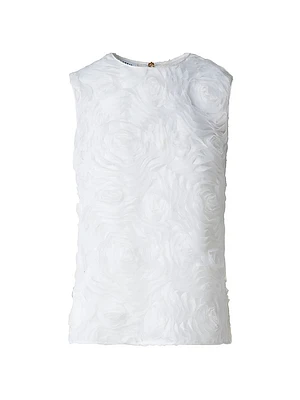 Carnation Appliqué Boxy Top