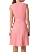 Cotton Poplin Square Neck Minidress