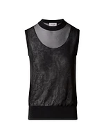 Semi-Sheer Layered Top