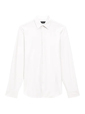 Sylvain Cotton-Blend Button-Front Shirt