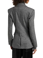 Auden Wool-Blend Single-Breasted Combo Blazer