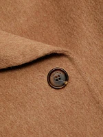 Rumi Belted Wool-Blend Coat