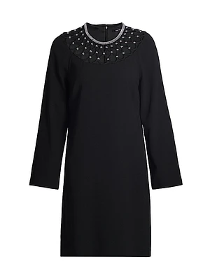 Alby Cut-Out Long-Sleeve Minidress