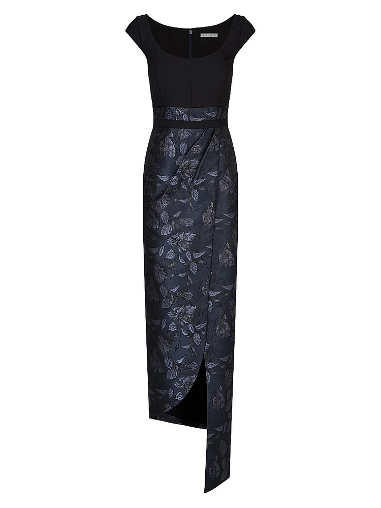 Isaline Floral Column Gown