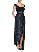 Isaline Floral Column Gown