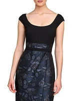 Isaline Floral Column Gown